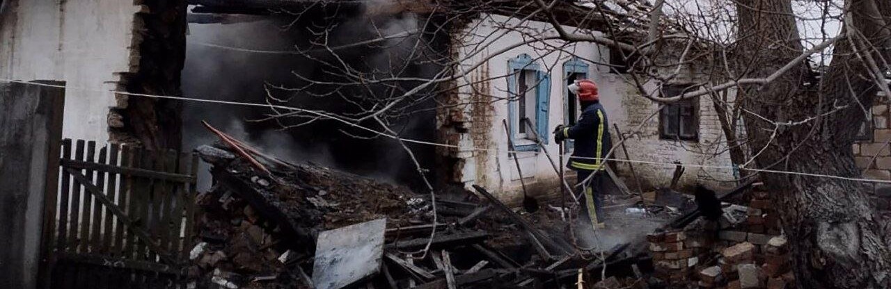 У Харківській області під час пожежі  у будинку загинув чоловік