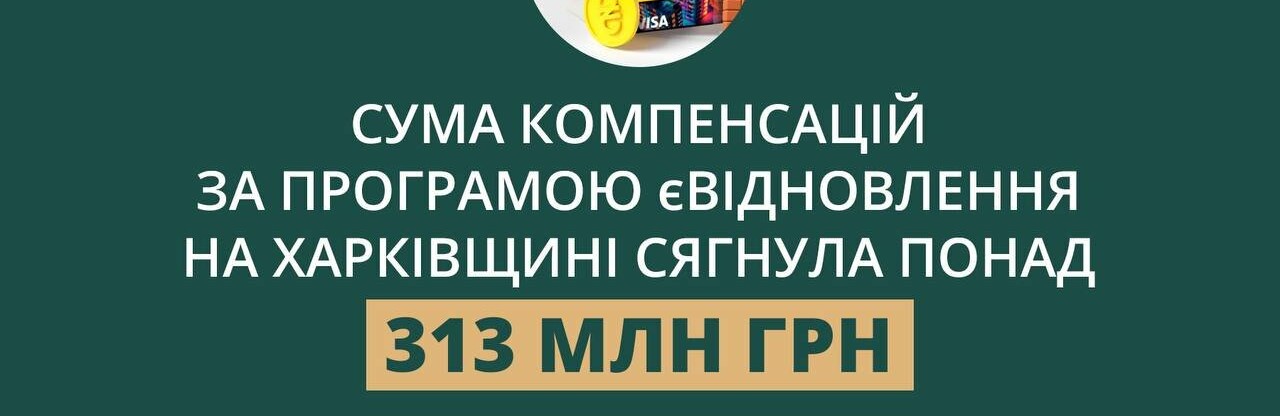 У Харківській області компенсації на ремонт житла за програмою єВідновлення вже отримали більше трьох тисяч заявників