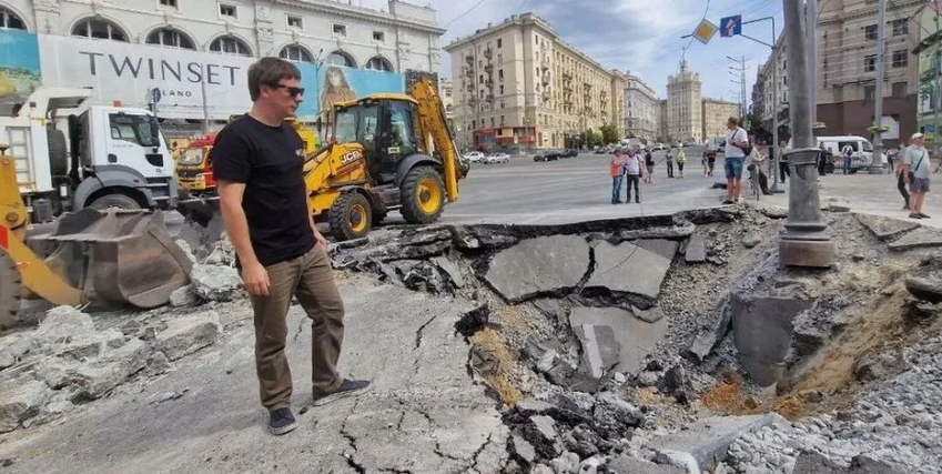 «Харків непереможний»: відомий мандрівник  Дмитро Комаров показав, як виглядає центр міста після обстрілів, - ФОТО