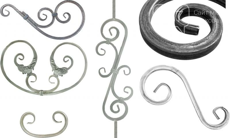 Фамильные вензеля на воротах. Элементы ковки из профильной трубы. Кованый элемент 13. Кованые элементы вензель. Влтп волюта 15-206-105.