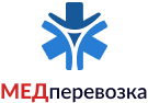 Логотип - «МедПеревезення» - Транспортування та перевезення лежачих хворих та інвалідів по Харкову та Україні