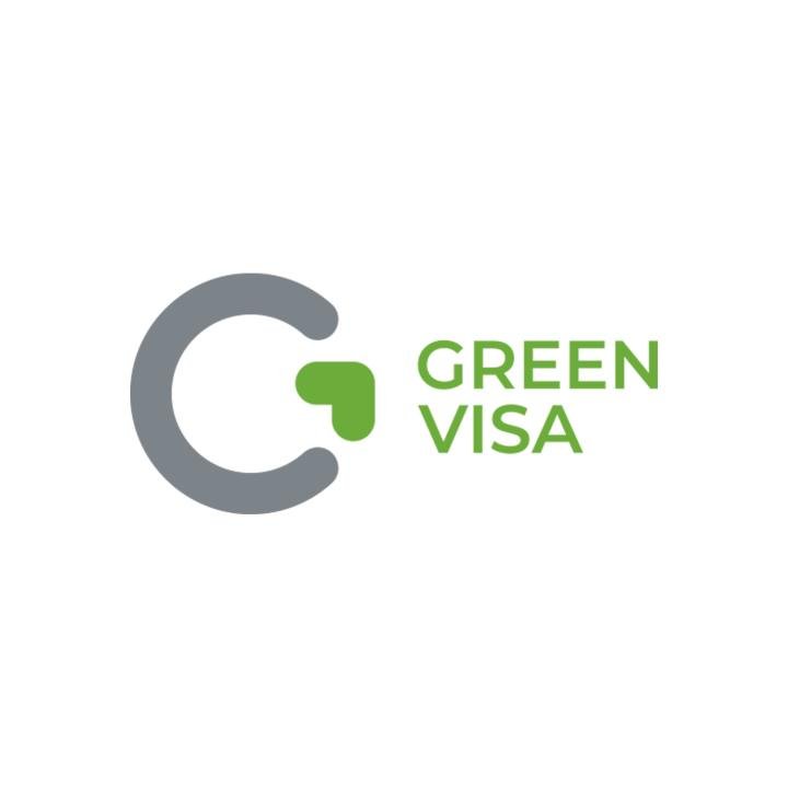 Логотип - GREEN-VISA, украинский производитель диетических добавок