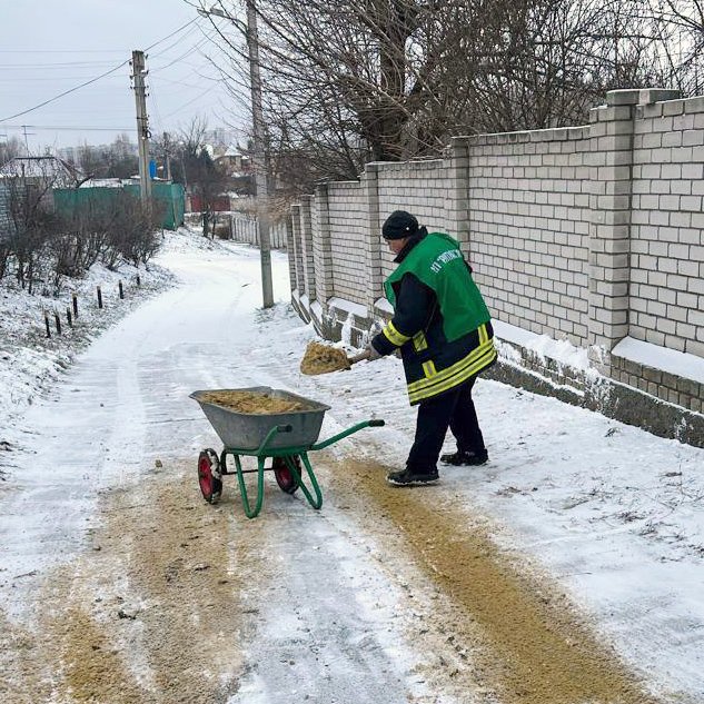 рацівники КП «Ритуал» оперативно розчищають територію міських кладовищ