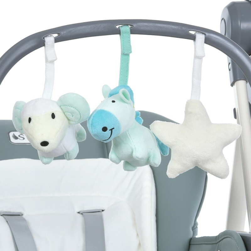 Стільчик-гойдалка ME 1087-G SWAN Pale Green - Изображение 9
