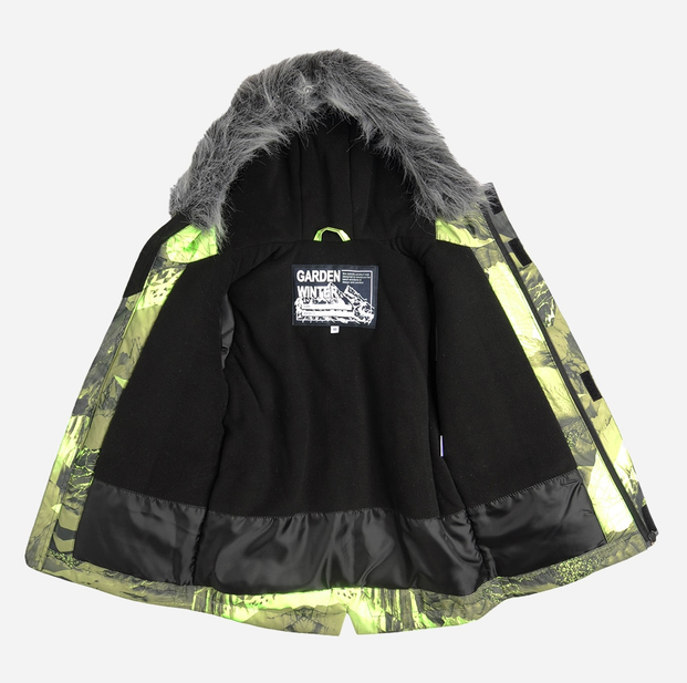 Зимовий комплект (куртка + напівкомбінезон) Garden Baby 102023-63 / 32 Салатові гори - Изображение 9