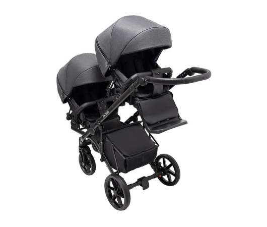 Коляска 2 в 1 для двійні Bair Kiwi DUO Soft BKD-219-1 графіт - Изображение 8