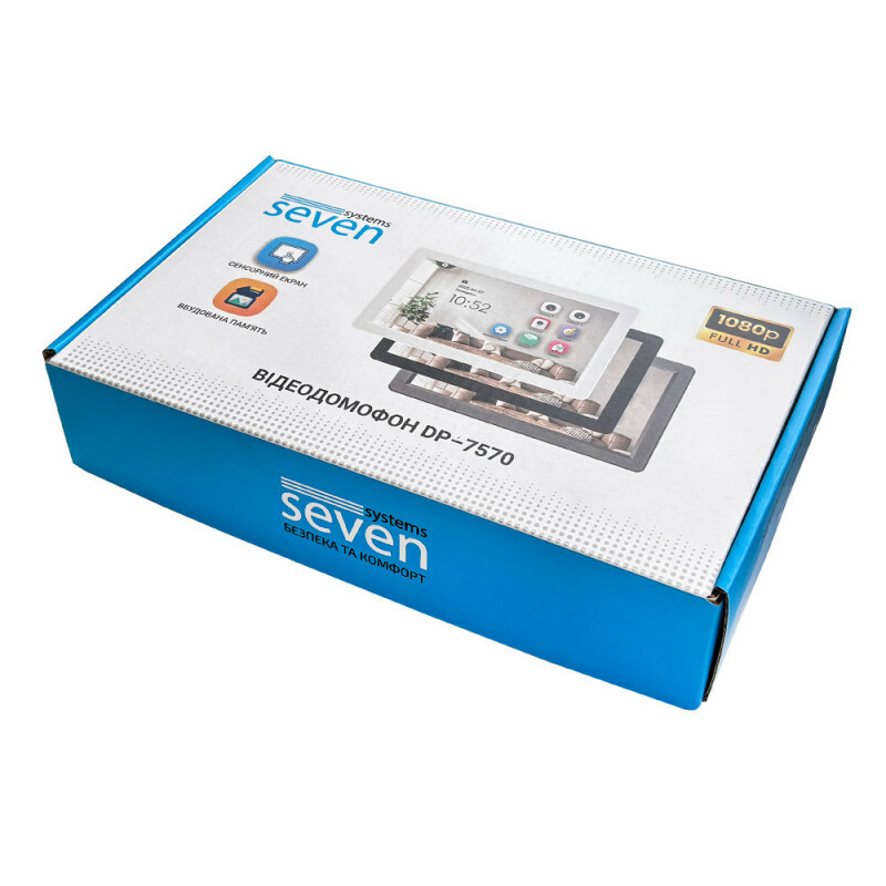 Відеодомофон 7 дюймів SEVEN DP-7570 FHD IPS grey - Зображення 8