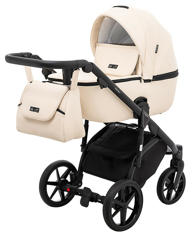 Коляска 2 в 1 графит Adamex Nola Eco SA-8 - Изображение 1
