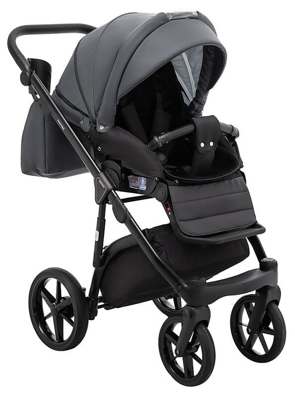 Коляска 2 в 1 графит Adamex Nola Eco SA-5 - Изображение 7