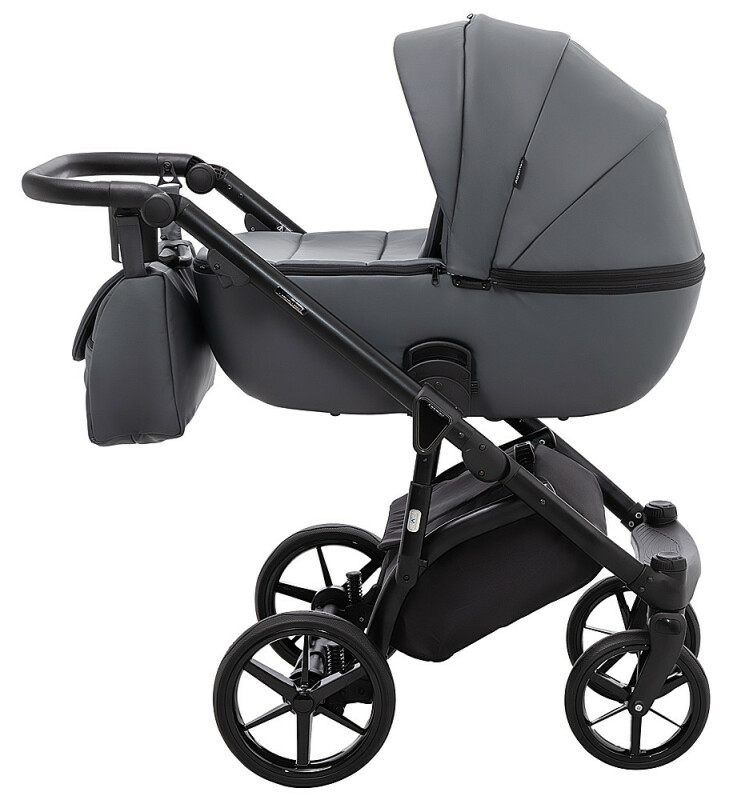 Коляска 2 в 1 графит Adamex Nola Eco SA-5 - Изображение 2