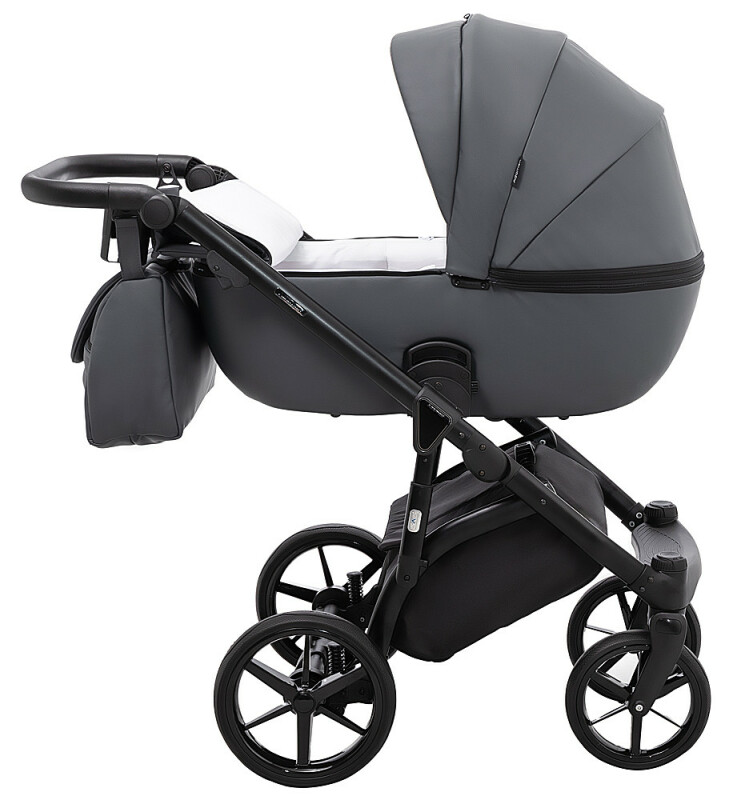 Коляска 2 в 1 графит Adamex Nola Eco SA-5 - Изображение 3