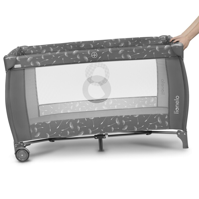 Манеж Lionelo SVEN PLUS GREY CONCRETE - Зображення 6