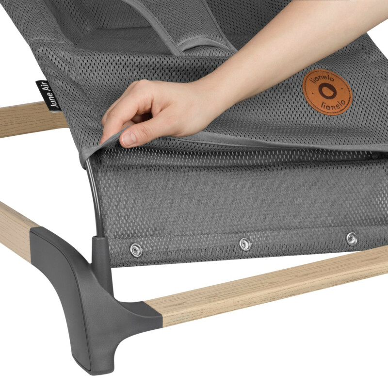 Стілець-гойдалка Lionelo JUNE AIR GREY GRAPHITE - Изображение 5