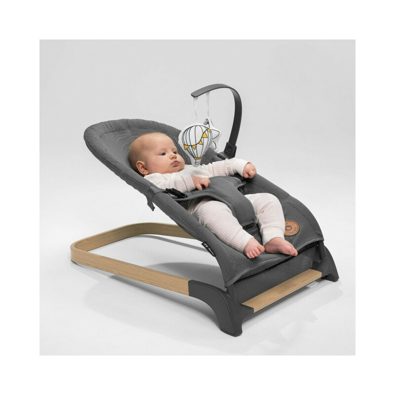 Стілець-гойдалка Lionelo JUNE AIR GREY GRAPHITE - Изображение 8