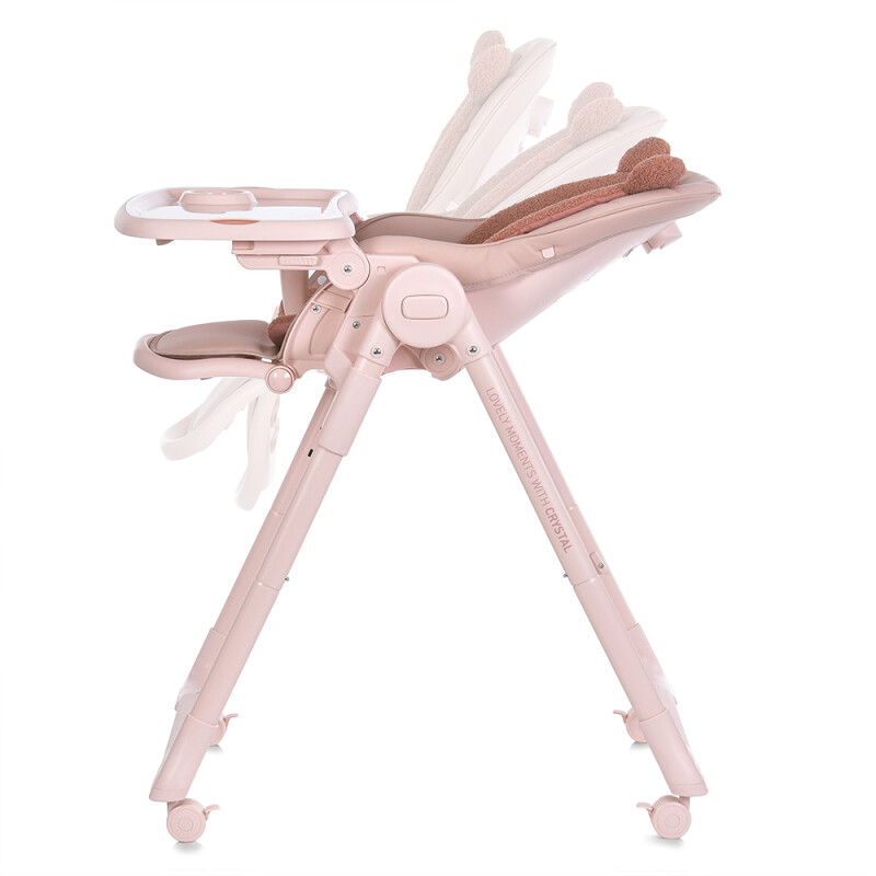 Стільчик для годування ME 1037 CRYSTAL Bear Pink - Изображение 2
