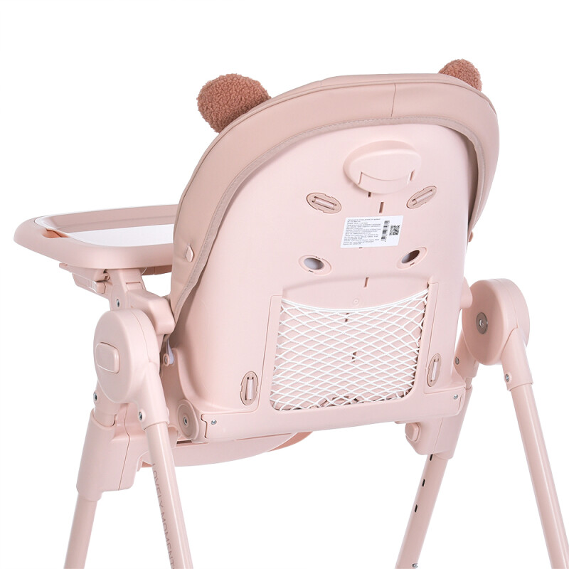 Стільчик для годування ME 1037 CRYSTAL Bear Pink - Изображение 4