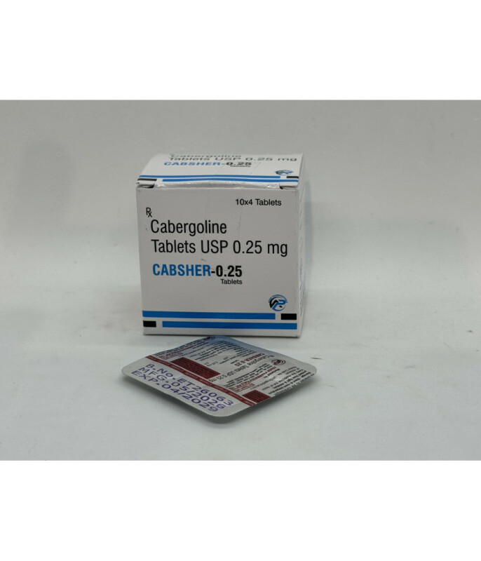 Каберголин CABSHER 4 таб 0,25 мг ASHER Pharma - Изображение 1