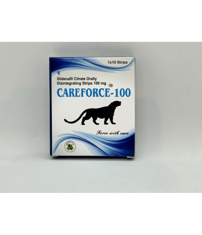 Силденафил CAREFORCE ODS 100 mg (10 strips) ПАСТИЛА ПОД ЯЗЫК - Зображення 1
