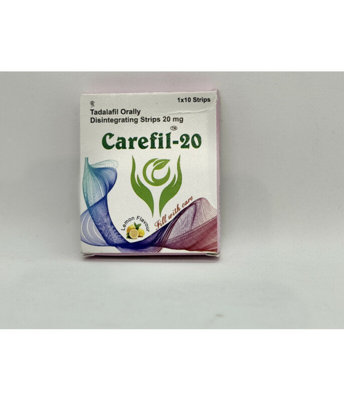 Тадалафил CAREFILL ODS 20 mg (10 strips) ПАСТИЛА ПОД ЯЗЫК - Зображення 1