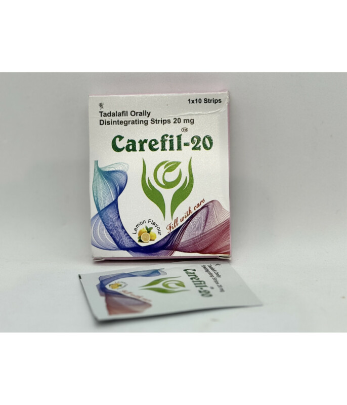 Тадалафил CAREFILL ODS 20 mg (10 strips) ПАСТИЛА ПОД ЯЗЫК