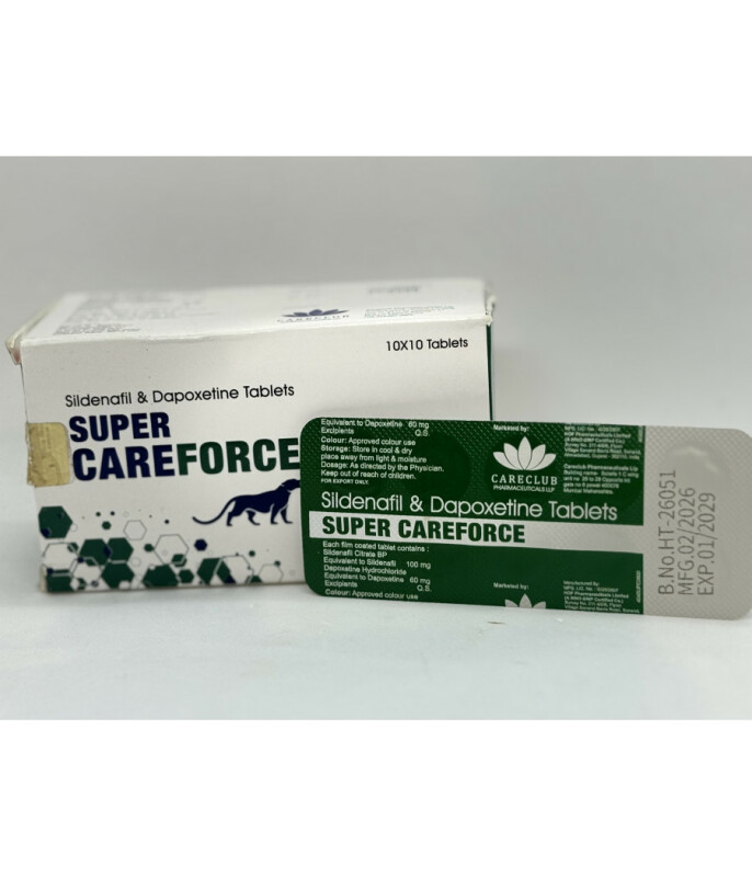 Силденафил+Дапоксетин Super Careforce (10 tab) - Изображение 2