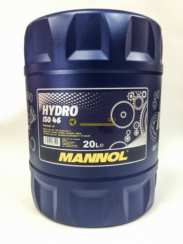 Гидравлическое масло Mannol Hydro ISO 46 20л - Изображение 1