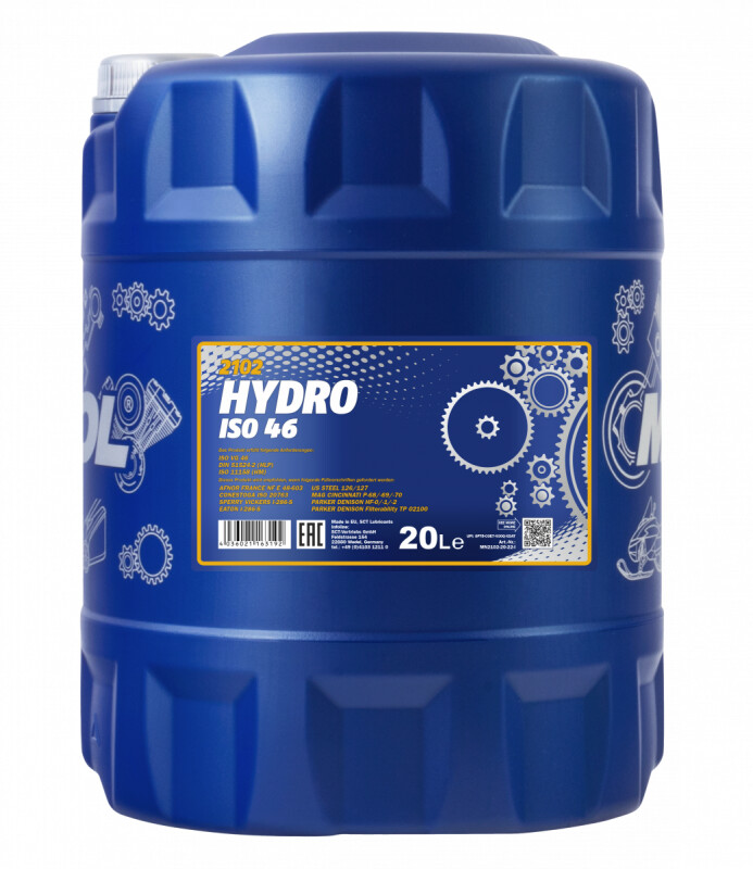 Гидравлическое масло Mannol Hydro ISO 46 20л