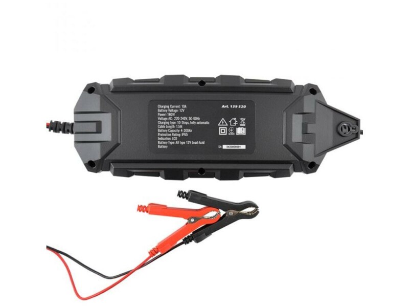 Зарядное устройство АКБ импульсное Winso PRO LCD 12В АКБ до 200А, ток зарядки 10А, 160Вт, экран (139520) - Изображение 2