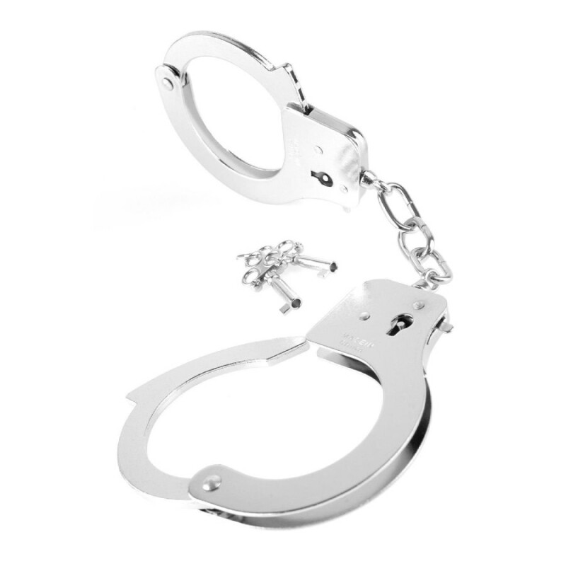 Наручники металеві Pipedream Fetish Fantasy з ключиками, сріблясті, 27.5 х 6.5 см - Зображення 1