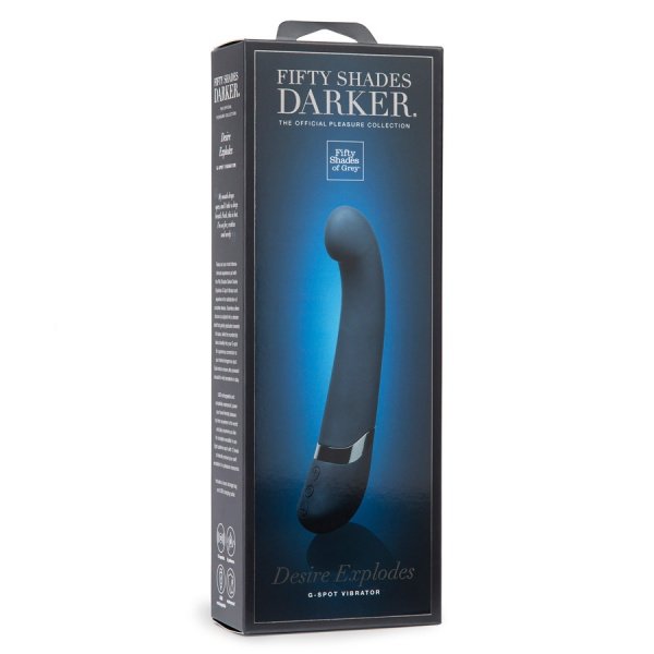 Вібратор Fifty Shades Darker для точки G синій, 25 х 3.5 см - Зображення 1