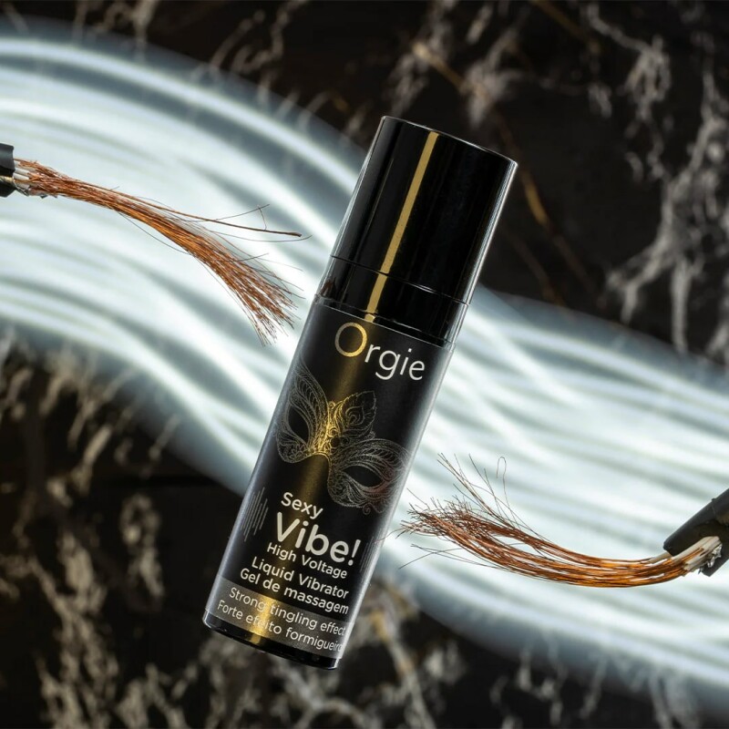 Рідкий вібратор для інтимних зон Orgie Sexy Vibe! High Voltage сильна стимуляція, 15 мл - Зображення 3
