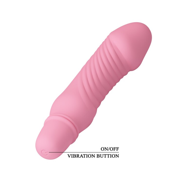 Вібратор для точки G Pretty Love Stev силіконовий, рожевий, 13.5 х 2.9 см - Изображение 6