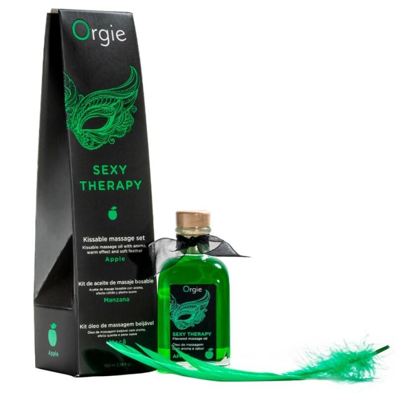 Олійка для масажу їстівна Orgie Sexy Therapy зі смаком яблука, 100 мл - Зображення 2