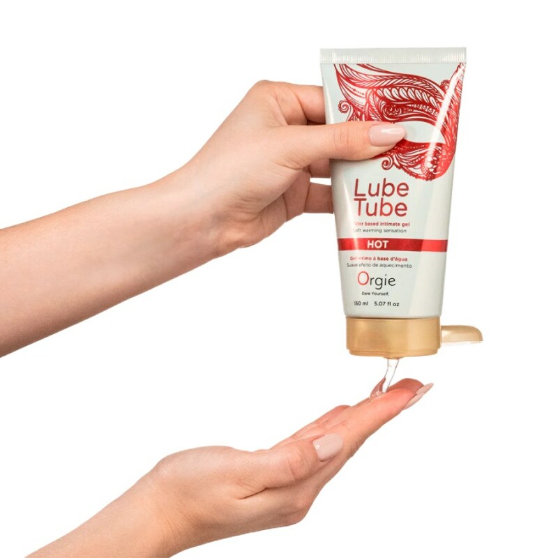 Лубрикант зігріваючий Orgie Lube Tube HOT на водній основі, 150 мл - Зображення 3