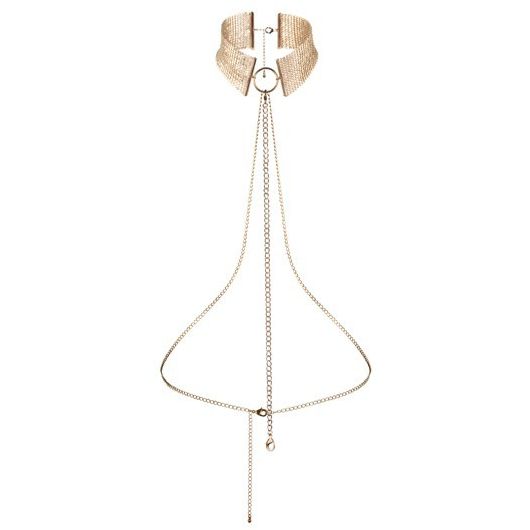 Кольє-нашийник з ланцюжком Bijoux Indiscrets, золоте, 59 см - Зображення 1
