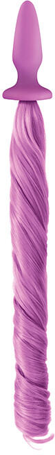Анальна пробка з хвостом Поні, Unicorn Tails, NS Novelties purple