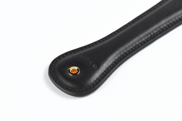 Паддл Bitch! UPKO Leather Spanking Paddle італійська шкіра, чорний - Зображення 8