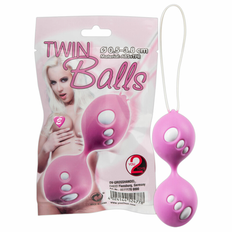 Кульки Вагінальні рожеві Twin Balls - Зображення 1