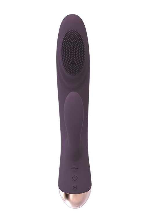Вібратор кролик з підігрівом Dream Toys фіолетовий, 16 х 3.6 см - Зображення 2