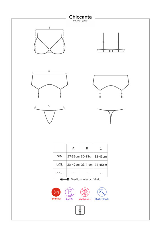 Еротичний мереживний комплект чорного кольору, L / XL - Изображение 7