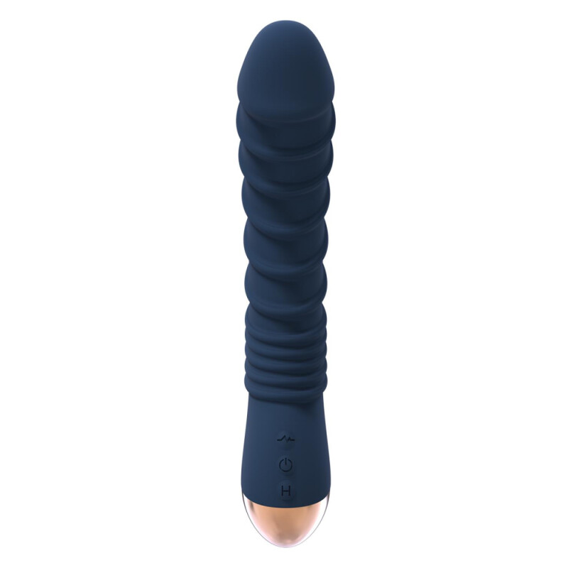Вібратор для точки G Dream Toys Aeolus з підігрівом, синій, 21 х 4 см - Зображення 4