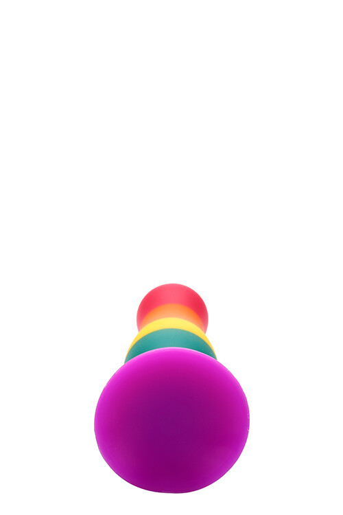 Анальна пробка Dream Toys Colourful Love на присосці, 14.5 х 4 см - Изображение 2