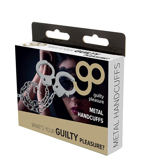 Наручники з ключиками Guilty Pleasure металаві, сріблясті, 65 х 9.7 см - Изображение 1