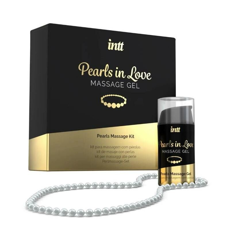 Набір для інтимного масажу Intt Pearls in Love, 15 мл, з гелем та намистом - Изображение 1