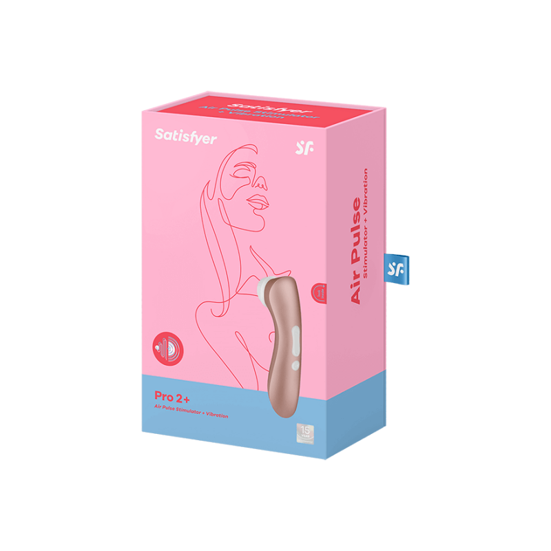 Вакуумний стимулятор Satisfyer Pro 2+ з вібрацією, 14.3 х 4.6 см - Изображение 1