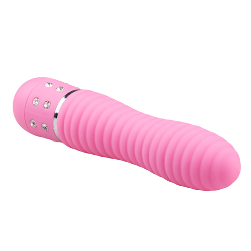 Мінівібратор Easytoys з кристалами, рожевий, 11.4 х 2.4 см - Зображення 4
