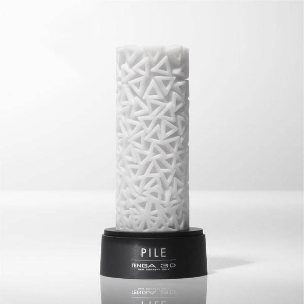 Мастурбатор Tenga 3D Pile білий, 25 х 8 см