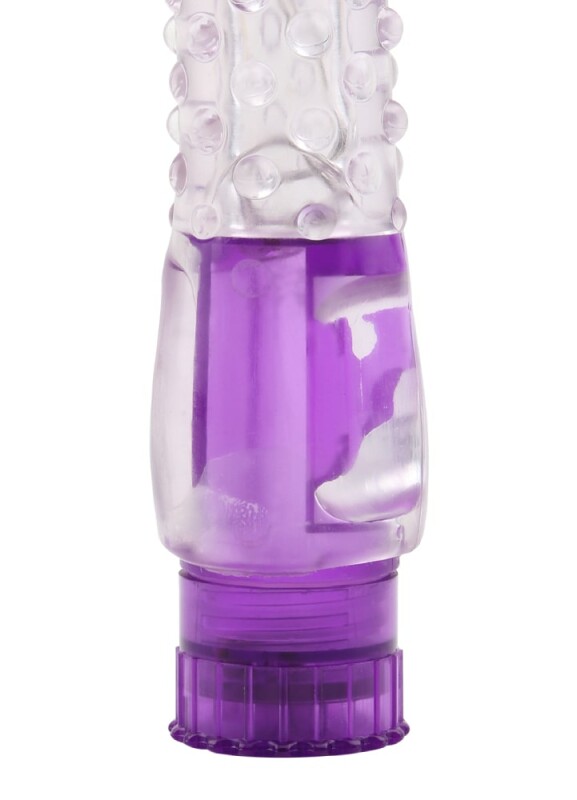 Вібратор із рельєфом Jellie Pleaser, фіолетовий, 16.2 см х 3 см - Зображення 3