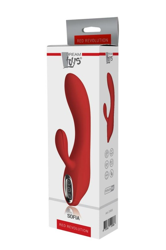 Вібратор-кролик Dream Toys Sofia червоний, 20.8 х 3.5 см - Изображение 1