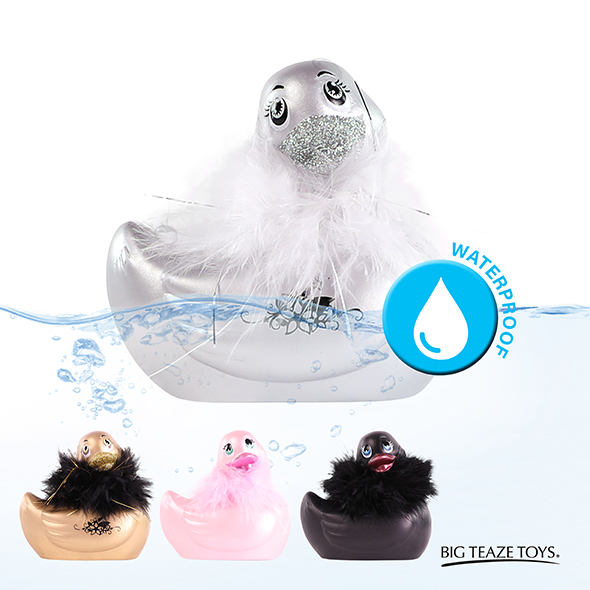 Вібратор качечка I Rub My Duckie, cрібло - Зображення 6